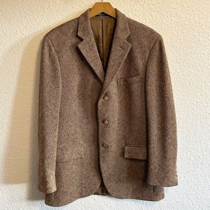 Polo by Ralph Lauren Blue Label Notch Lapel Italian Wool Blazer Brown Men’s 41R